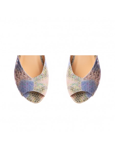 Sandale dama piele fara toc Bleu Nomad - The5thelement.ro