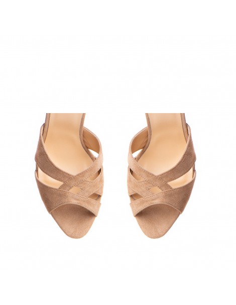 Sandale dama piele naturala Bej Retro - The5thelement.ro