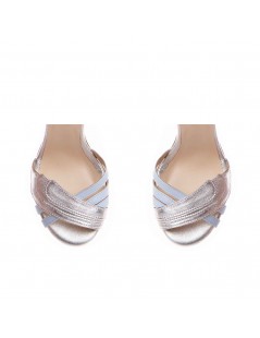 Sandale dama piele naturala Argintiu Aisha - The5thelement.ro