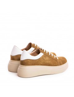 Pantofi dama piele naturala Bej Sporty - The5thelement.ro