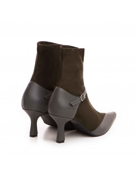 Botine Dama Piele Naturala Khaki Kaia - The5thelement.ro