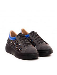 Pantofi dama piele naturala Gri Sporty - The5thelement.ro
