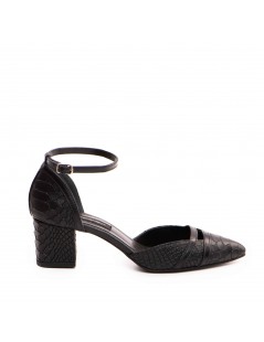 copy of Pantofi cu toc gros piele Verde Adele - The5thelement.ro