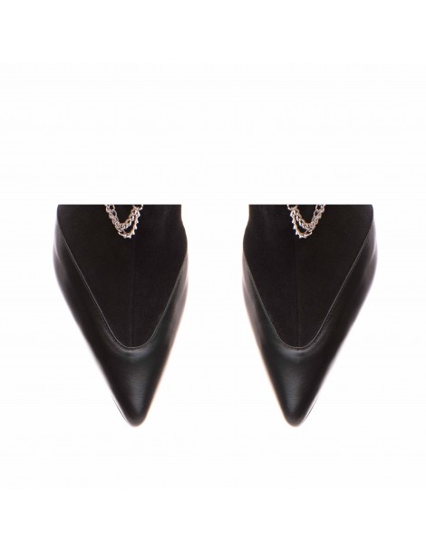 Botine Dama Piele Naturala Negru Kaia - The5thelement.ro
