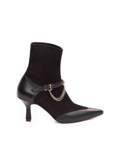 Botine Dama Piele Naturala Negru Kaia - The5thelement.ro