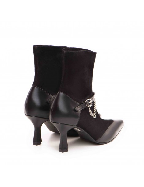 Botine Dama Piele Naturala Negru Kaia - The5thelement.ro