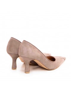 Pantofi stiletto piele naturala Grej Doja - The5thelement.ro