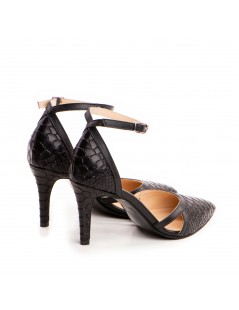 Pantofi stiletto piele naturala Negru Cassandra - The5thelement.ro