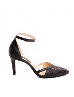 Pantofi stiletto piele naturala Negru Cassandra - The5thelement.ro