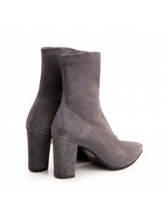 Botine Dama Piele Naturala Amora Gri - The5thelement.ro
