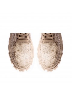 Bocanci dama Piele Naturala Bej Willow - The5thelement.ro