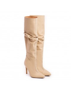 Cizme dama Piele Naturala Crem Dune - The5thelement.ro