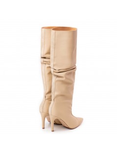 Cizme dama Piele Naturala Crem Dune - The5thelement.ro