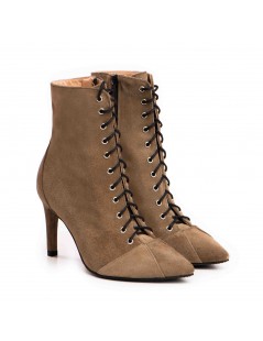 Botine Dama Piele Naturala Grej Daria - The5thelement.ro
