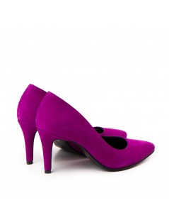 Pantofi stiletto piele naturala Magenta - The5thelement.ro