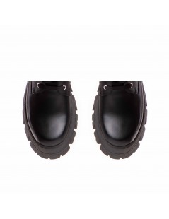 Bocanci dama Piele Naturala Negru Punk - The5thelement.ro