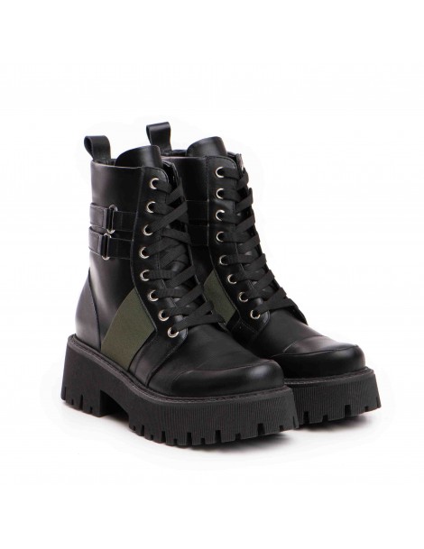 copy of Bocanci dama Piele Naturala Negru Punk - The5thelement.ro