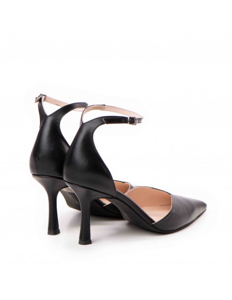 Pantofi stiletto piele naturala Negru Classy - The5thelement.ro