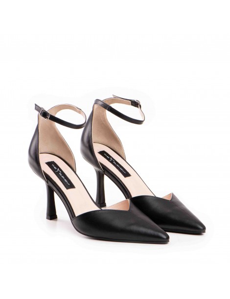 Pantofi stiletto piele naturala Negru Classy - The5thelement.ro