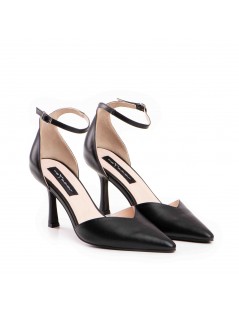 Pantofi stiletto piele naturala Negru Classy - The5thelement.ro