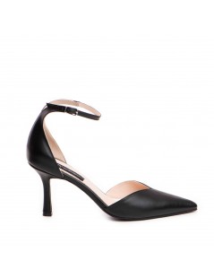 Pantofi stiletto piele naturala Negru Classy - The5thelement.ro