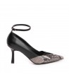 Pantofi stiletto piele naturala Negru Yasmina