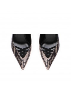 Pantofi stiletto piele naturala Negru Yasmina - The5thelement.ro