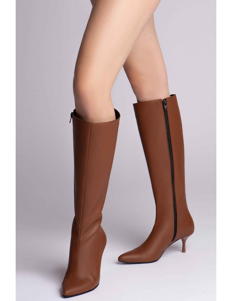 Cizme Dama Piele Naturala Camel Melina