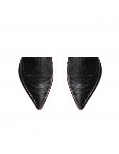 Ciocate dama Piele Naturala Negru Print NightFall - The5thelement.ro