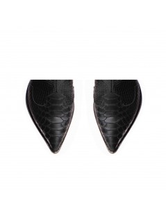 Ciocate dama Piele Naturala Negru Print NightFall - The5thelement.ro