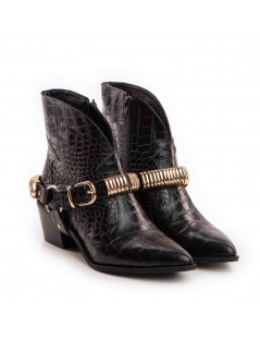 Ciocate dama Piele Naturala Negru Bronx - The5thelement.ro
