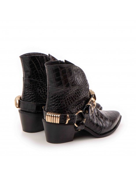 Ciocate dama Piele Naturala Negru Bronx - The5thelement.ro