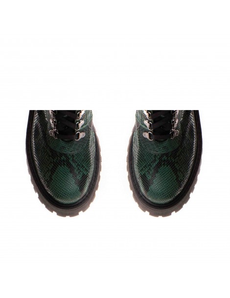 Bocanci dama Piele Naturala Verde Carisa - The5thelement.ro