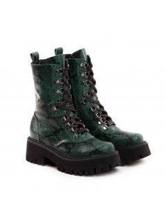 Bocanci dama Piele Naturala Verde Carisa - The5thelement.ro