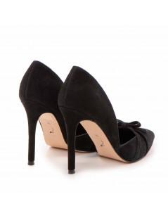 Pantofi stiletto piele naturala Negru Tessa - The5thelement.ro