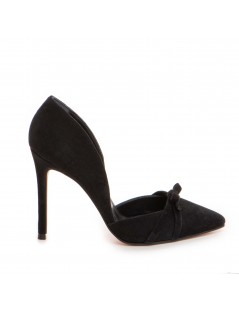 Pantofi stiletto piele naturala Negru Tessa - The5thelement.ro