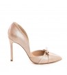 Pantofi stiletto piele naturala Bej Sidefat Tessa