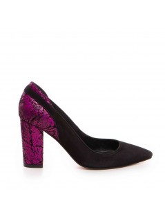 Pantofi stiletto piele naturala Negru Sasha - The5thelement.ro