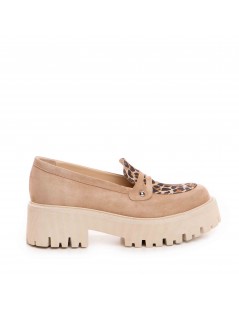Pantofi dama piele naturala Bej Maven - The5thelement.ro
