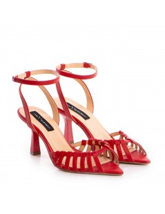 Sandale dama piele naturala Rosu Kris - The5thelement.ro