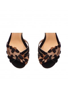 Sandale dama piele naturala Negru Aisha - The5thelement.ro