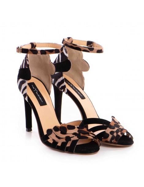 Sandale dama piele naturala Negru Aisha - The5thelement.ro