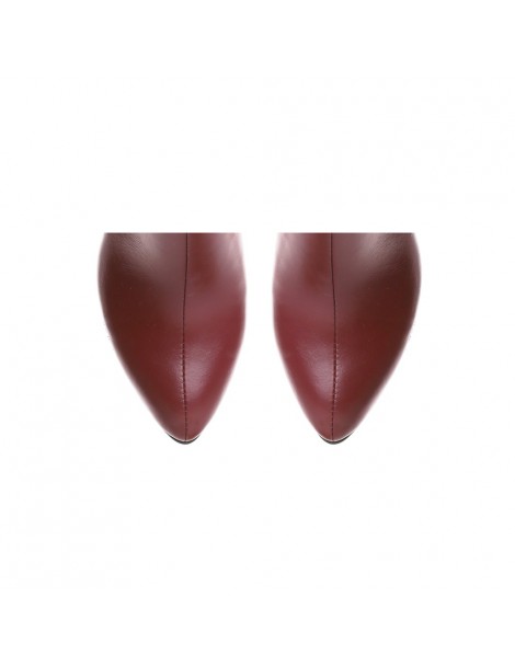 Ghete Dama Piele Naturala Rogue Burgundy - The5thelement.ro