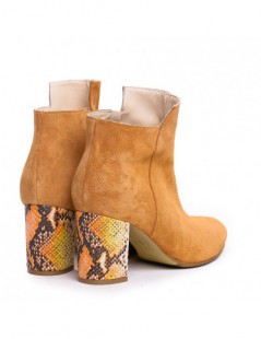 Ghete Dama Piele Naturala Rogue Nude Camel - The5thelement.ro