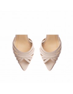 Sandale mireasa piele naturala Ivoire Selena - The5thelement.ro