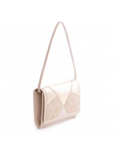Clutch Piele Naturala Ivoire Inception - The5thelement.ro
