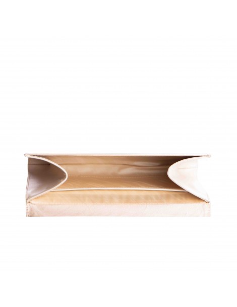 Clutch Piele Naturala Ivoire Inception - The5thelement.ro