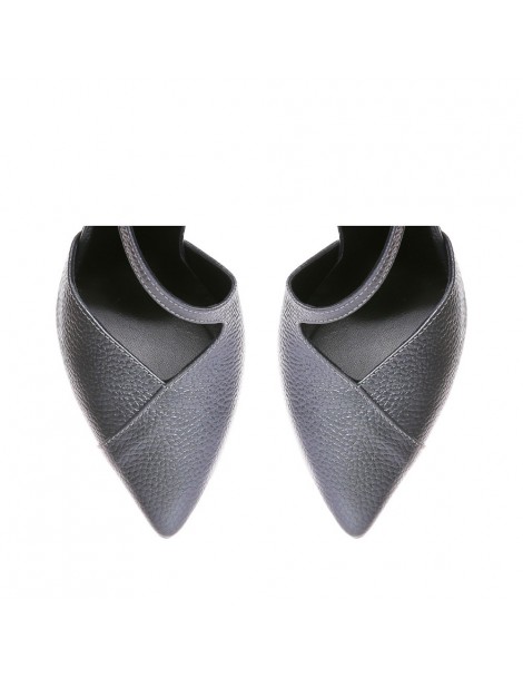 Pantofi Dama Piele Naturala Argintiu Metalic Muse - The5thelement.ro