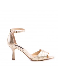 Sandale dama piele naturala Auriu Camille - The5thelement.ro