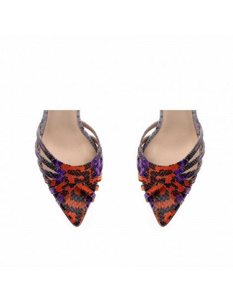 Sandale dama piele naturala Multicolor Selena - The5thelement.ro